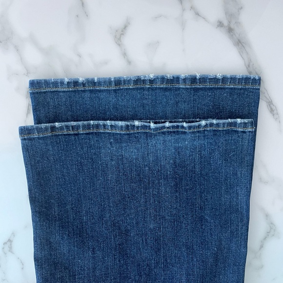 Nili Lotan Flora Denim Trouser | Mid-Rise | Wide-Leg | Classic Wash | Size 30 - Picture 13 of 16